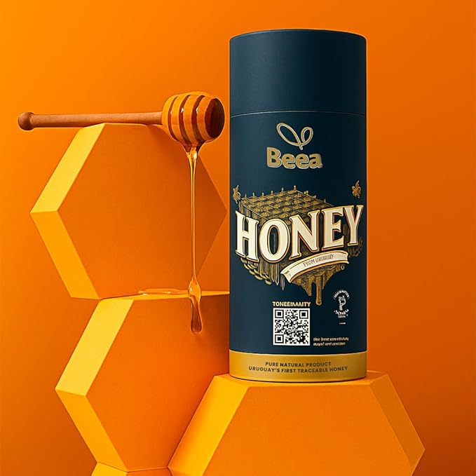 Premium Honey + FREE Wood Dipper | 2 Bottles of 8 Ounces Each (2 x 8 oz)